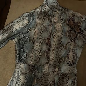 Snakeskin print jumpsuit